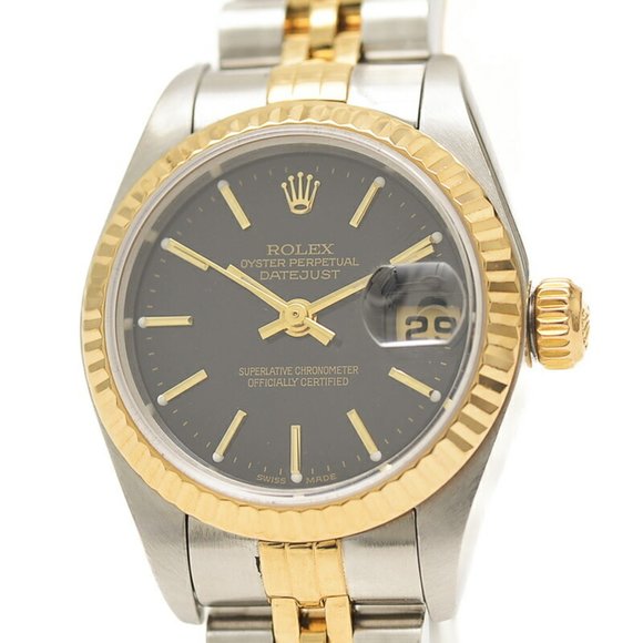 Rolex Datejust 79173 Ladies Watch, Two-tone, Black Dial, K Series - Picture 2 of 9